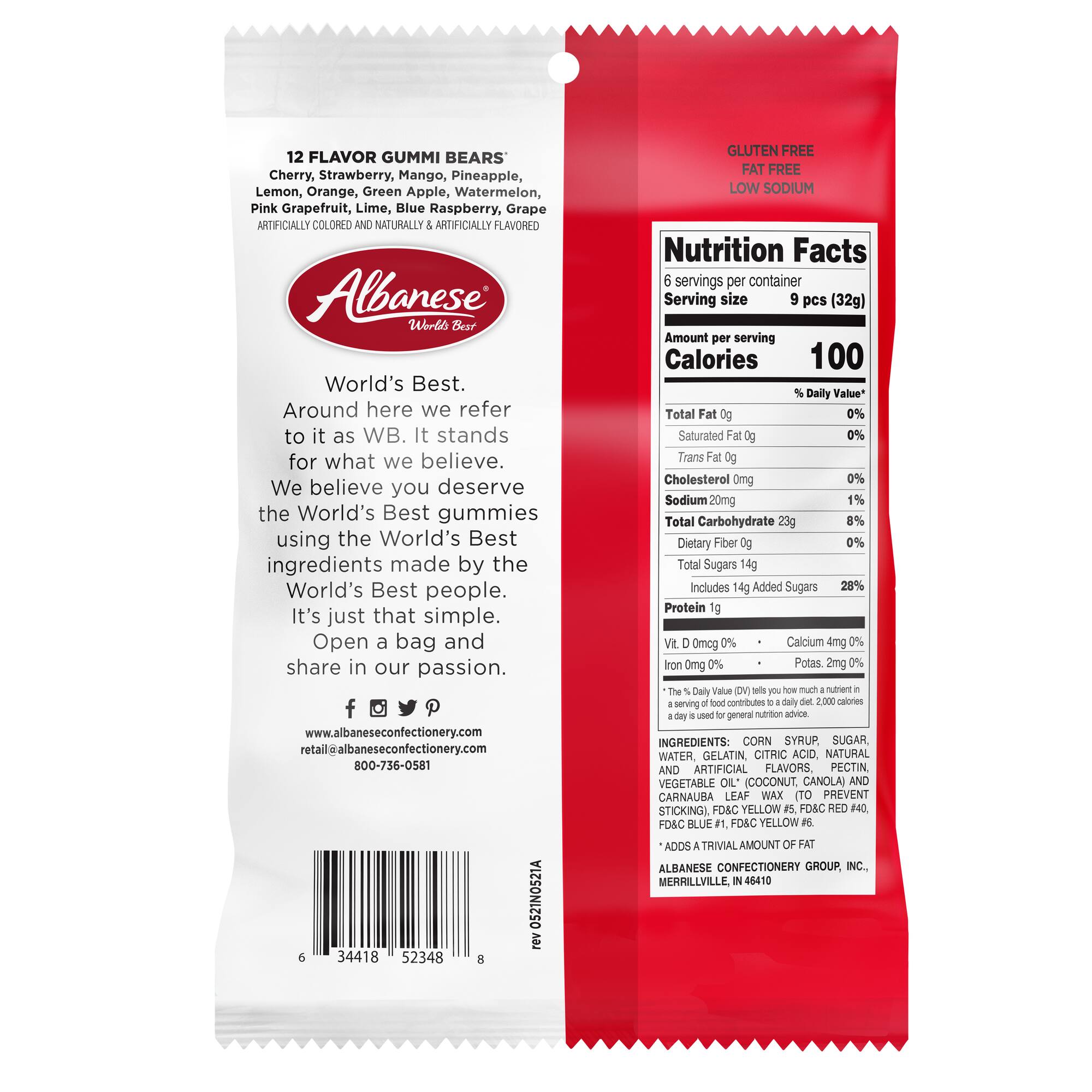 Albanese 12 Flavor Gummi Bears